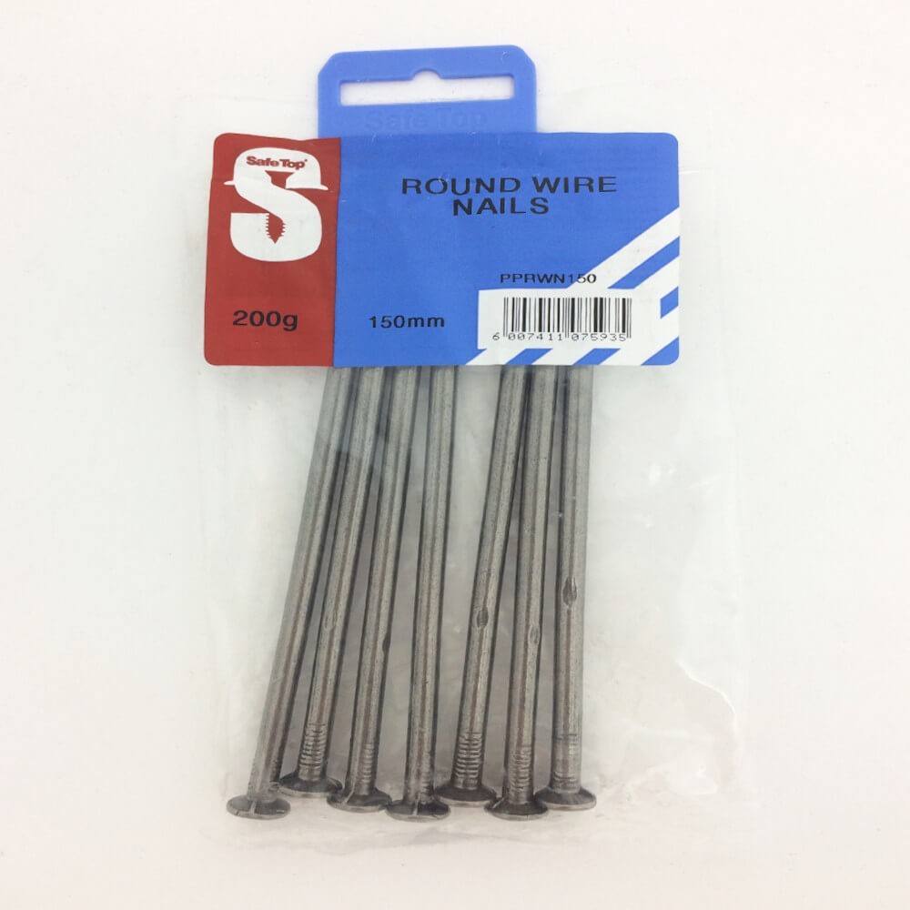 Pre Pack Round Wire Nail 150mm Quantity:200g