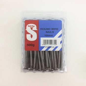 Value Pack Round Wire Nails 100mm Quantity:500g