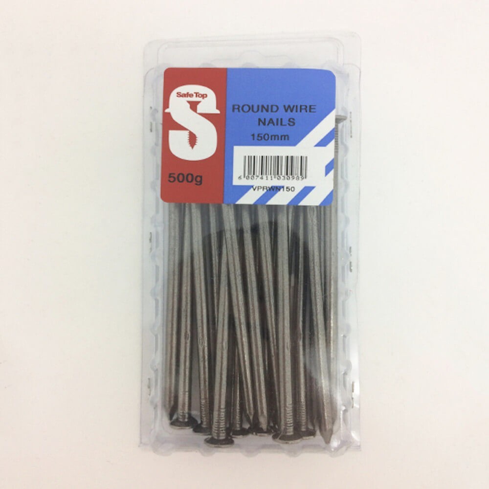 Value Pack Round Wire Nails 150mm Quantity:500g