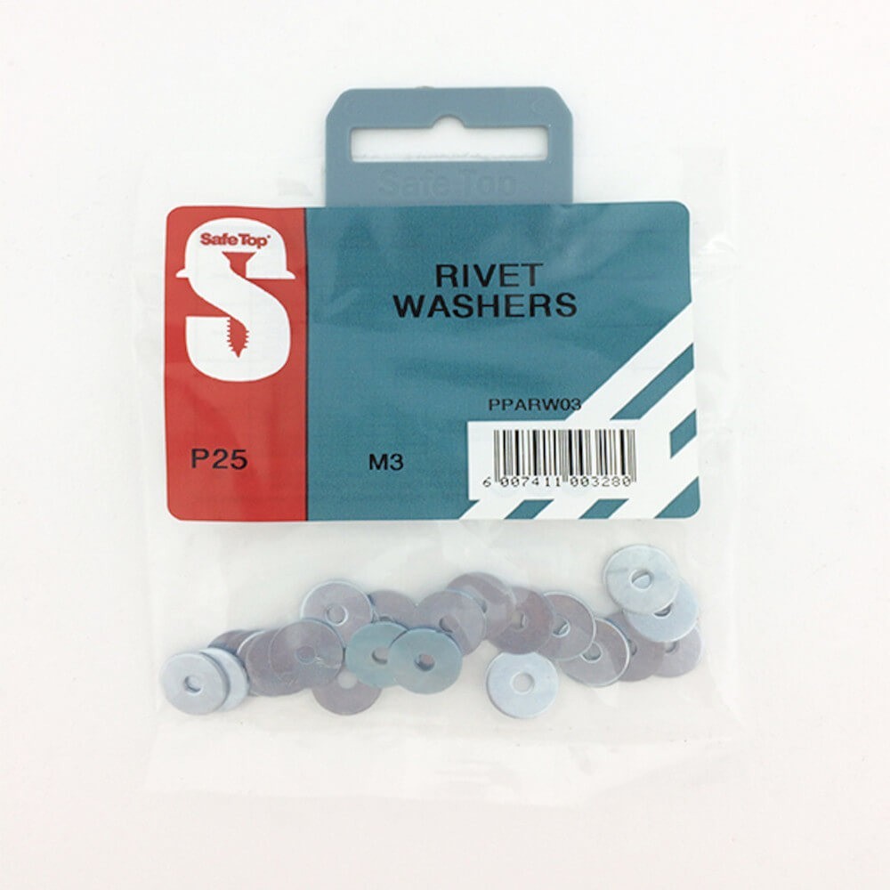 Pre Pack Rivet Washers M3 Quantity:25