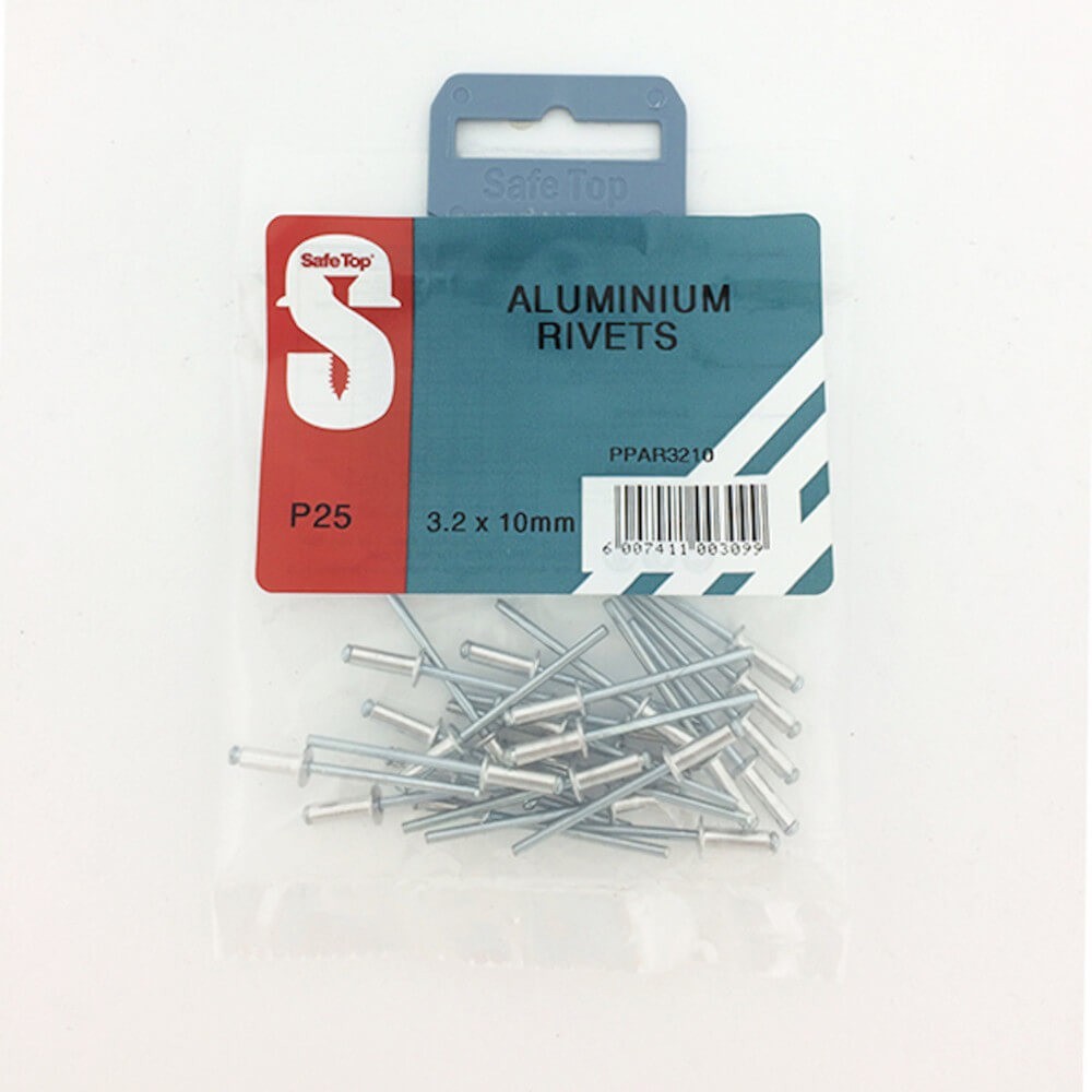 Pre Pack Aluminium Rivets 3.2mm X 10mm Quantity:25