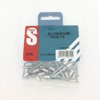 Pre Pack Aluminium Rivets 4.8mm X 8mm Quantity:25