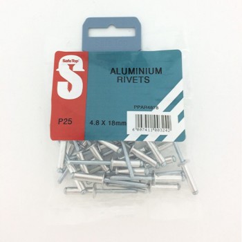 Pre Pack Aluminium Rivets 4.8mm X 18mm Quantity:25