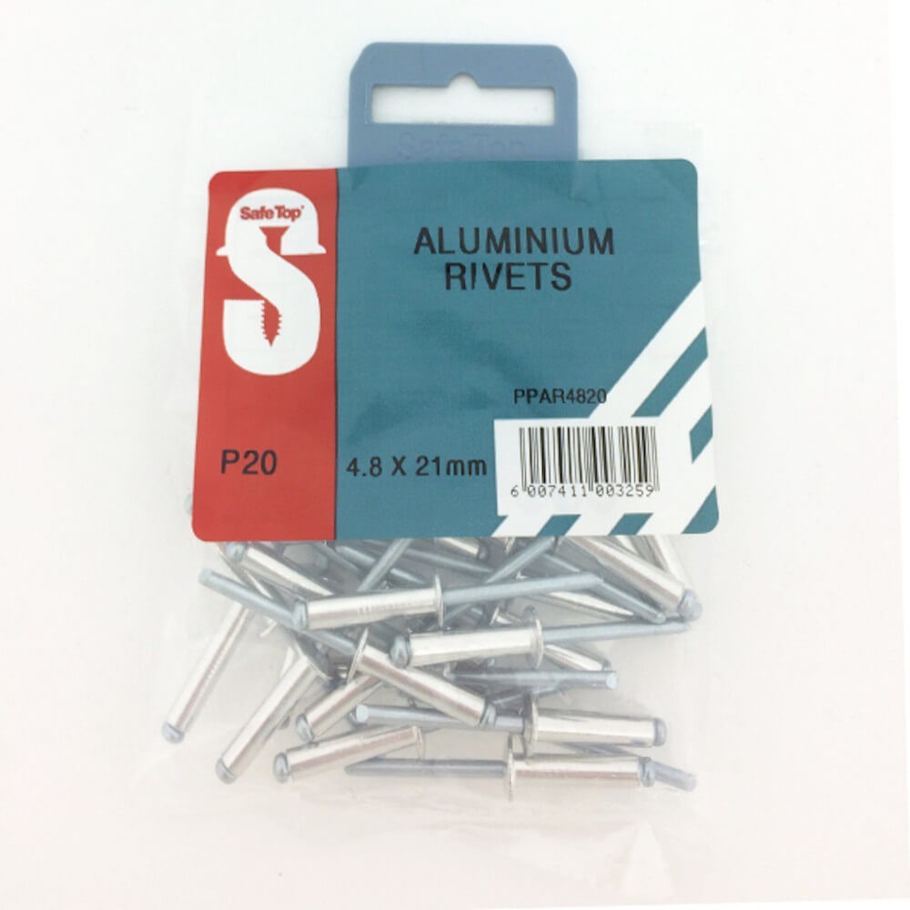 Pre Pack Aluminium Rivets 4.8mm X 21mm Quantity:20