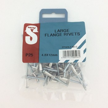 Pre Pack Large Flange Rivets 4.8mm X 12mm Quantity:25