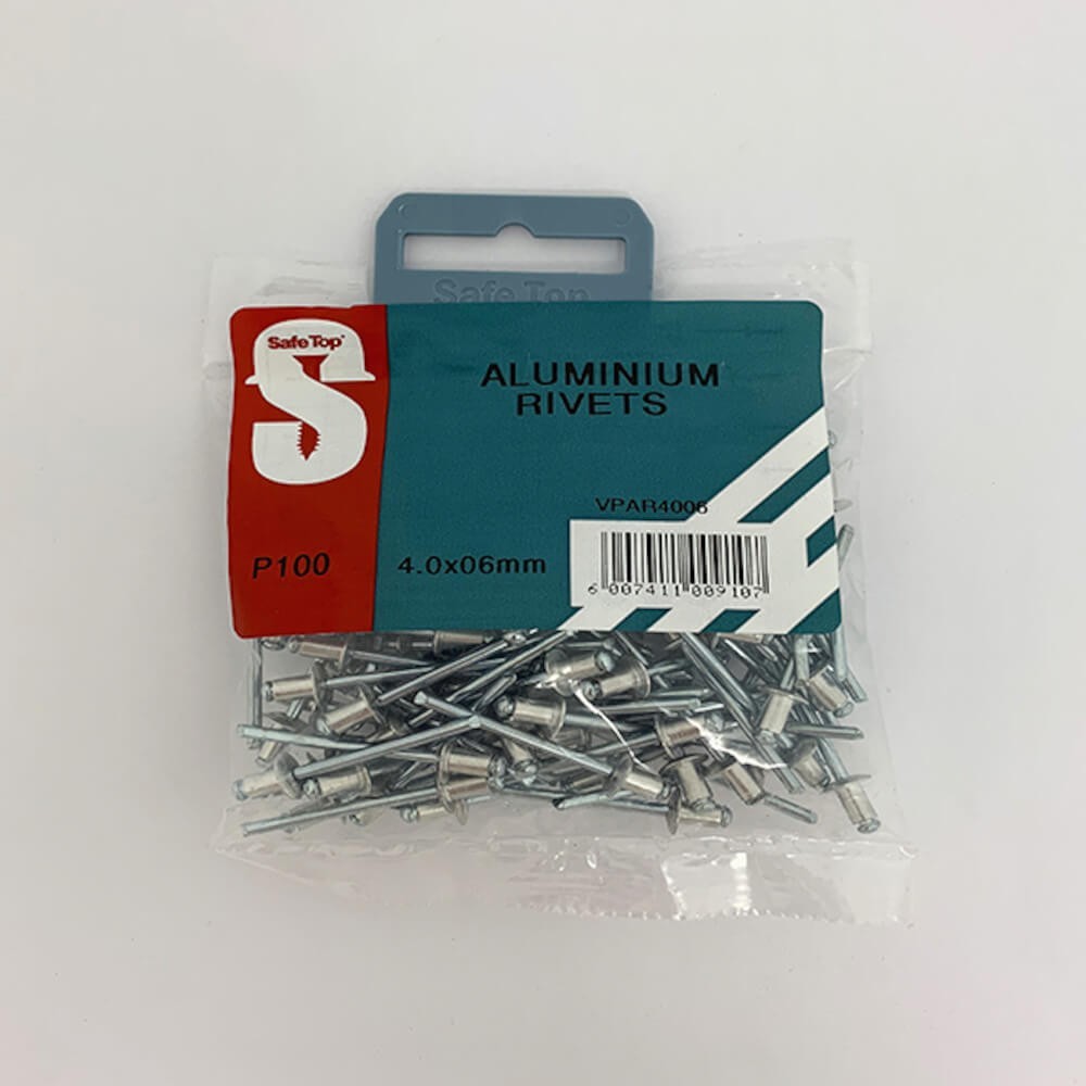 Value Pack Aluminium Rivets 4.0mm X 06mm Quantity:100