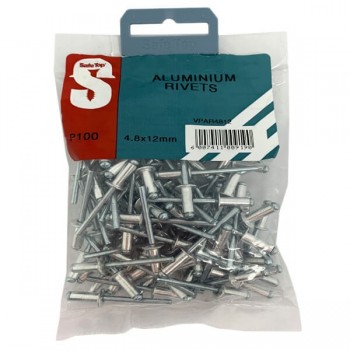 Value Pack Aluminium Rivets 4.8mm X 12mm Quantity:100