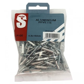 Value Pack Aluminium Rivets 4.8mm X 18mm Quantity:100