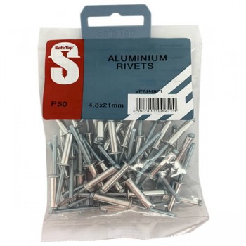 Value Pack Aluminium Rivets 4.8mm X 21mm Quantity:50
