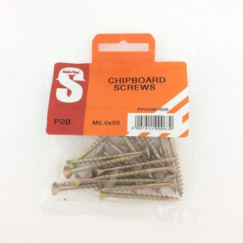 Pre Pack Chipboard Screws M5.0 X 50mm Quantity:20