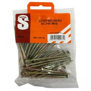 Value Pack Chipboard Screws M4.0 X 70mm Quantity:50