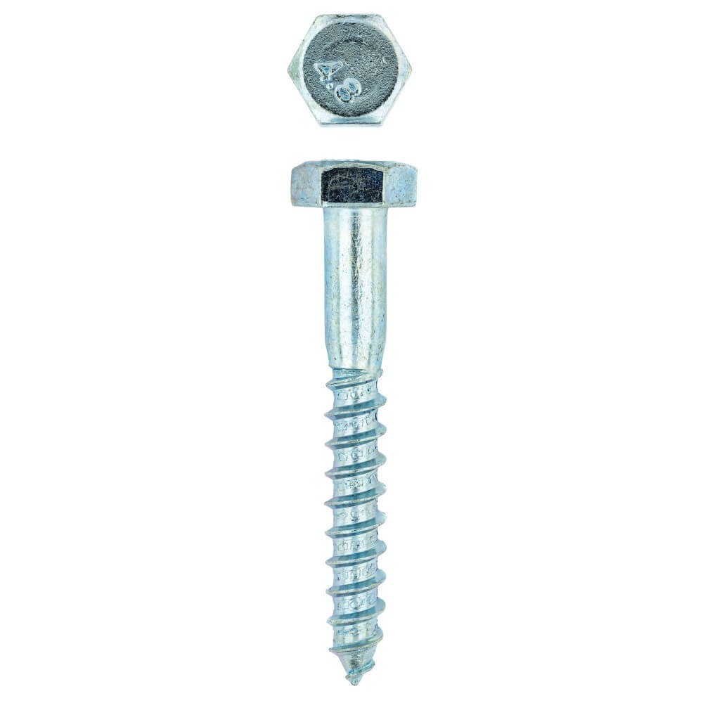 Eureka Coach Screw Galvanized Mild Steel 10x75mm Quantity6, EUREKA