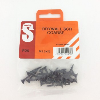 Pre Pack Drywall Screws Course M3.5 X 25mm Quantity:25