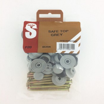 Pre Pack Safetop Grey 65mm Quantity:20