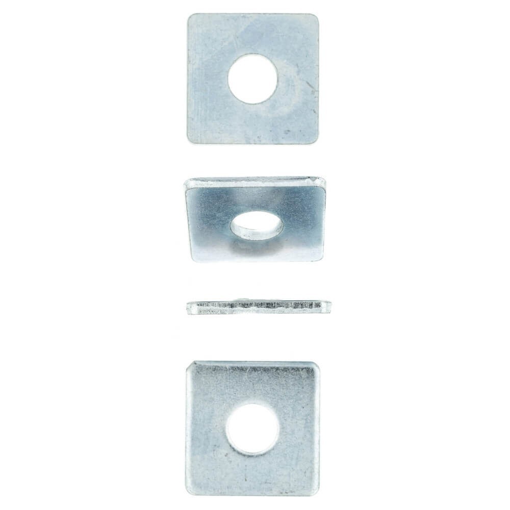 Eureka Washer Square Body Zinc Plated 12x37x38mm Quantity25, EUREKA
