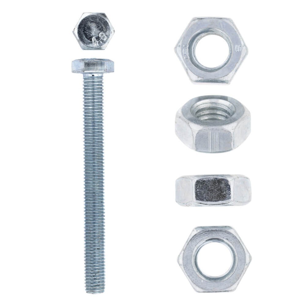 Eureka Set Screw & Nut Galvanized 10x100mm Quantity6, EUREKA Cashbuild