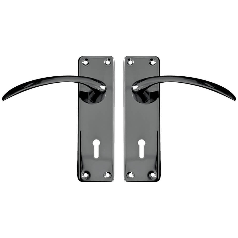 6" Emerald Steel Handles Black Satin Plated, TROJAN Cashbuild