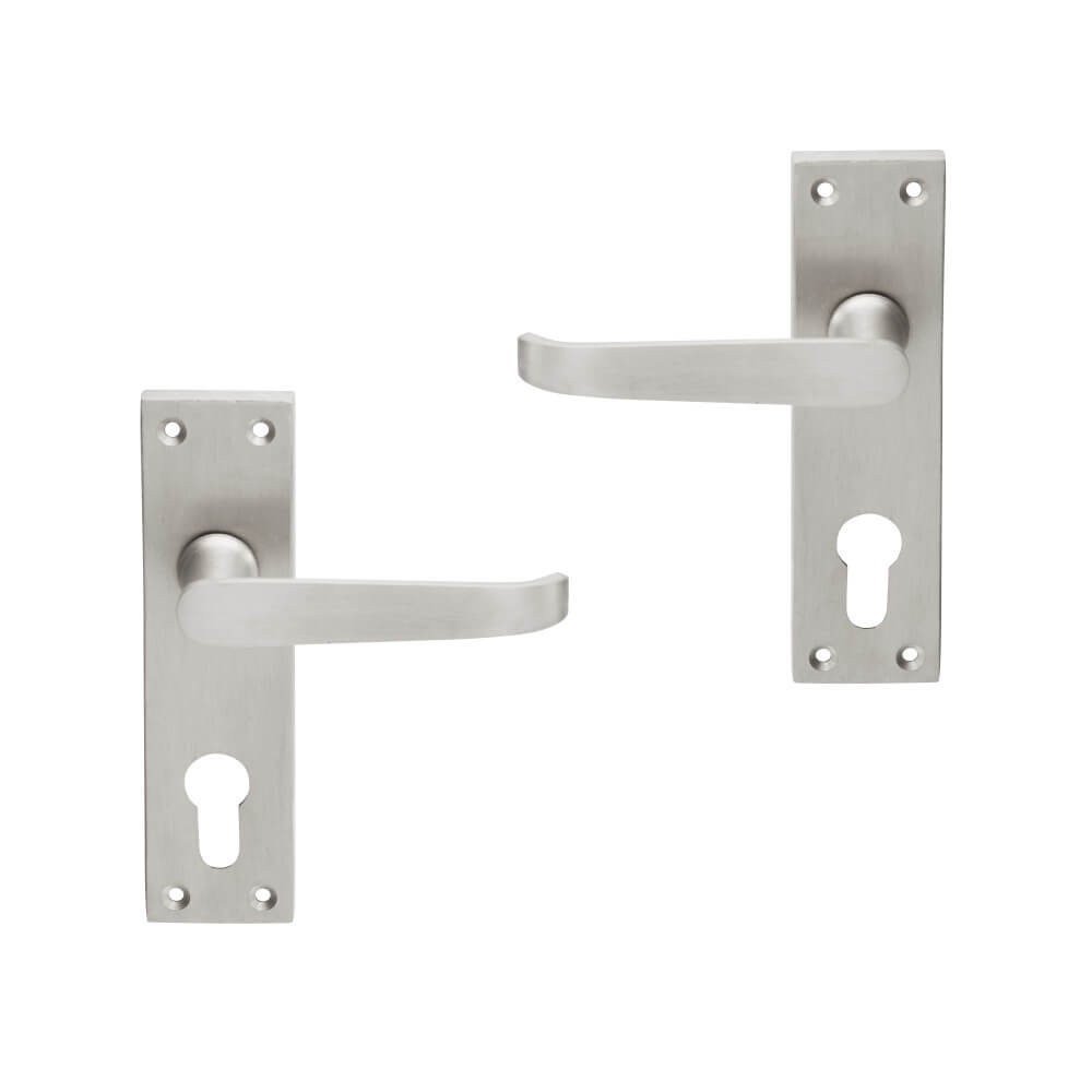 Door Handle, Victorian Straight Plate, MACKIE Cashbuild