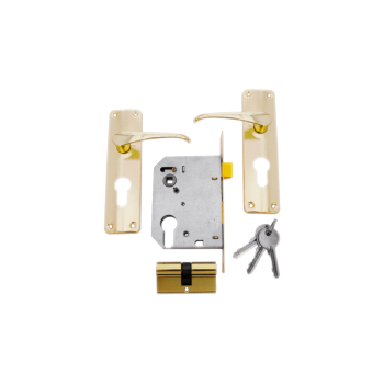 Economax Brass Plated Cylinder Lockset