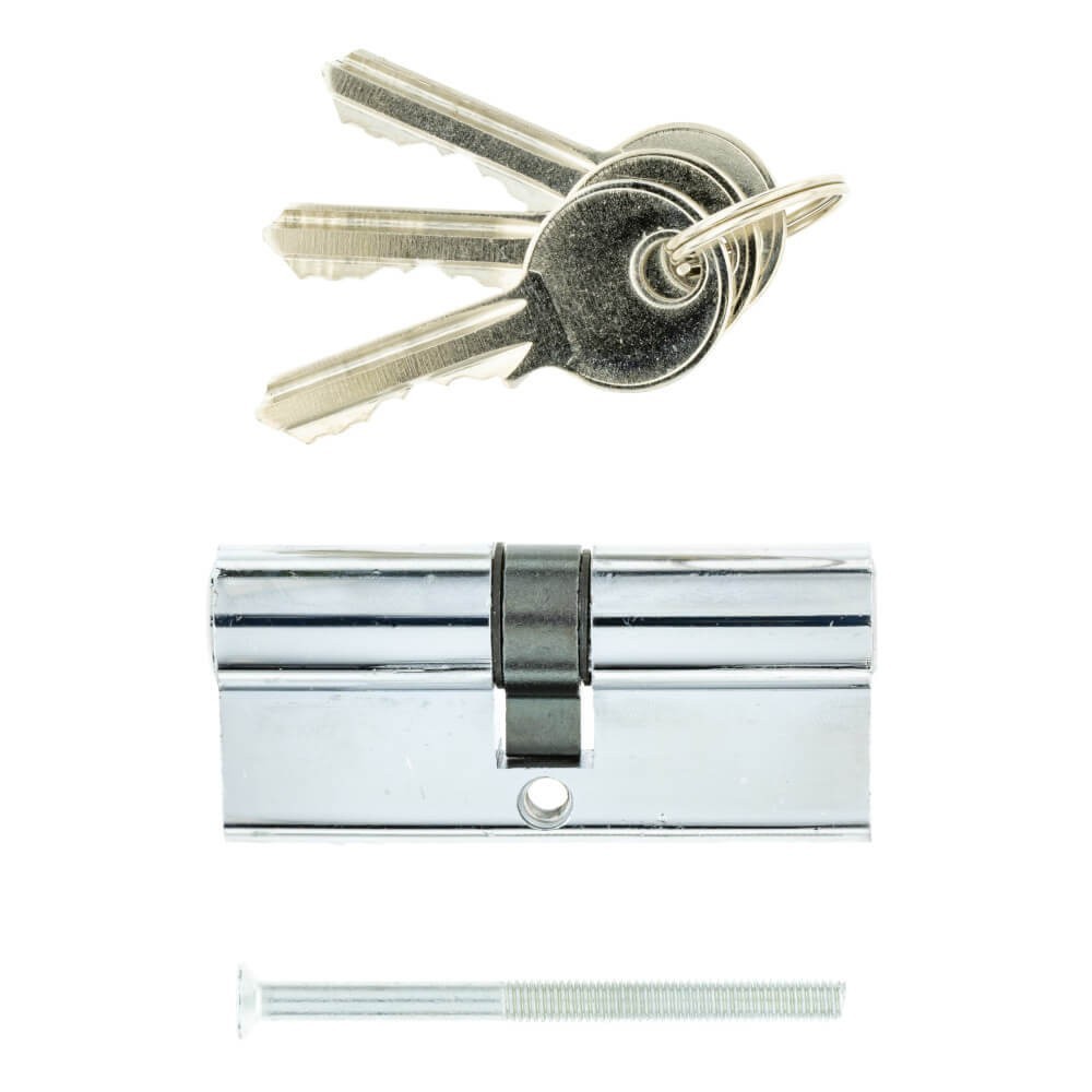70mm Profile Cylinder Lock 35/35 - Double Sided Euro Key Emergency Danger Function