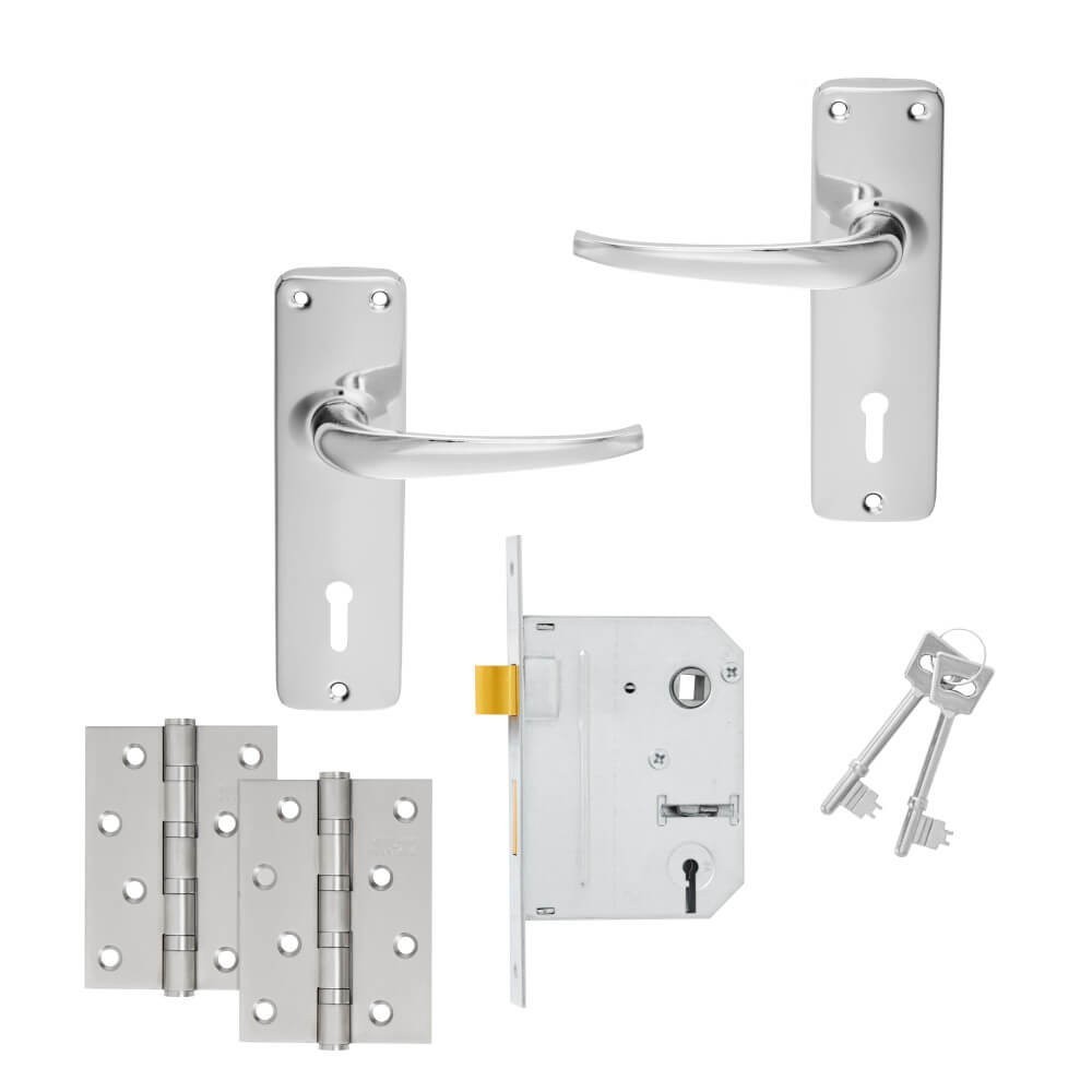 6" 3 Lever Lockset with Stainless Steel Ball Bearings, MACKIE Cashbuild