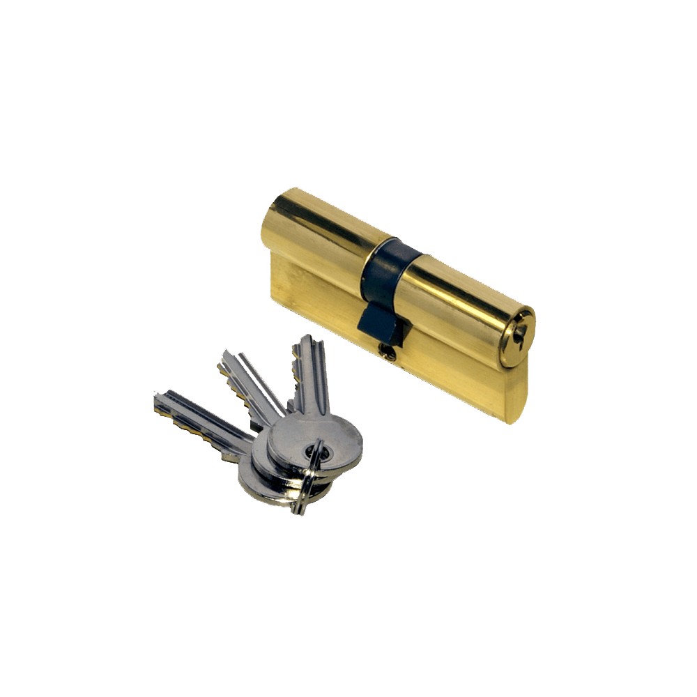 60mm Brass Double Profile Cylinder