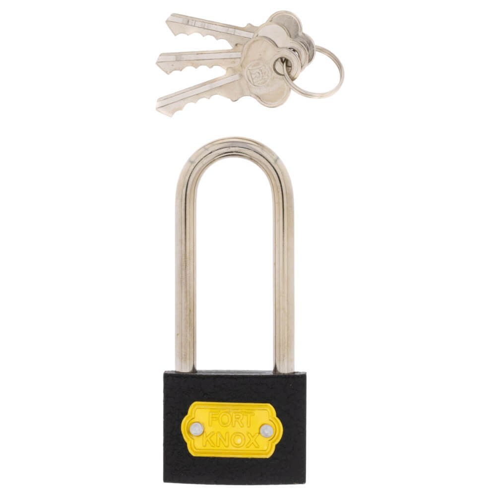 Fort Knox Iron Padlock Long Shackle 40mm Quantity1, FORT KNOX Cashbuild