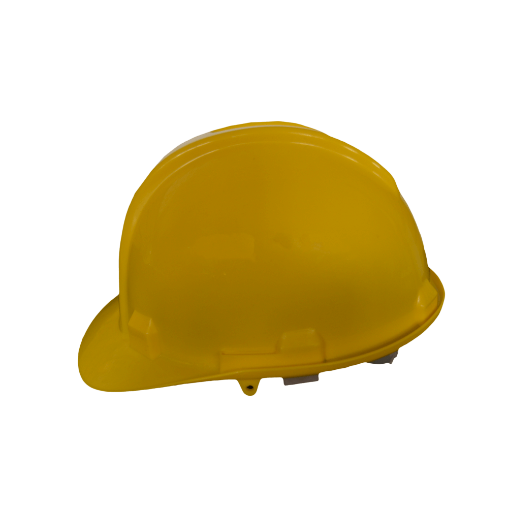 Yellow Industrial Hard Hat With Open Vent