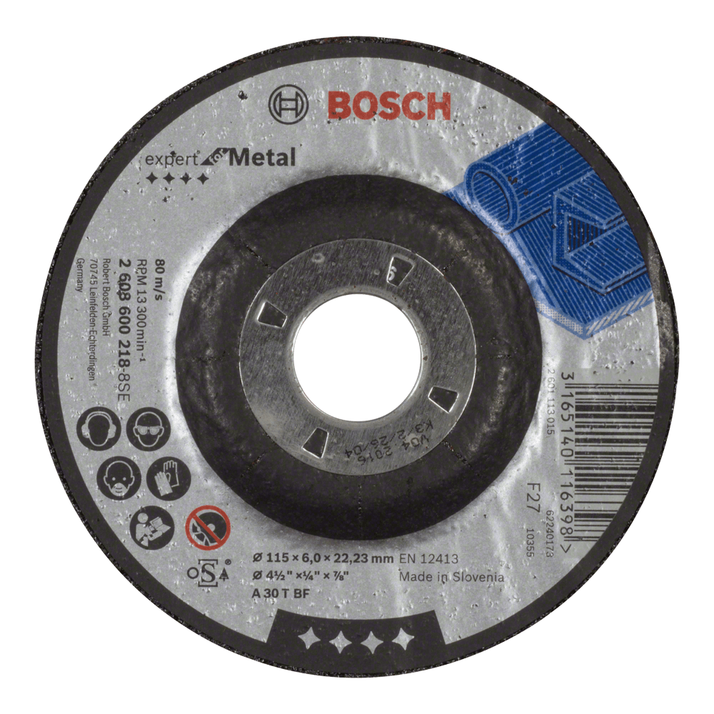 Bosch Grinding Disc Metal 115 X 2.23 X 6mm, BOSCH Cashbuild
