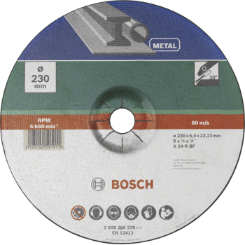 Bosch Grinding Disc Metal 230 X 22.23 X 3mm