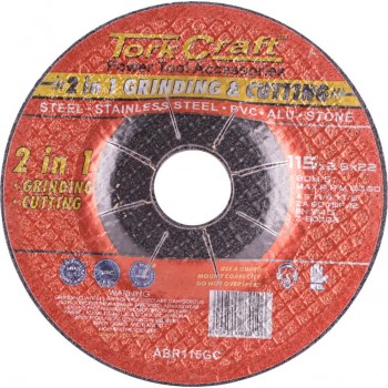2 In 1 Grinding & Cutting Disc 115mm X 2.00mm