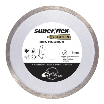 Superflex Evolution Continues Rim Diamond Blade 115 X 1.8mm