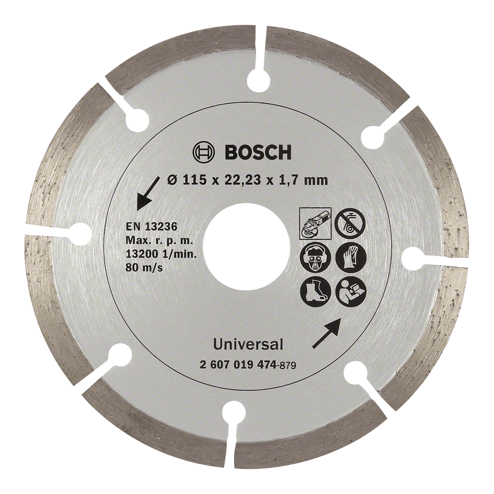 Bosch Diamond Blade Universal 115 X 22.23 X 1.7mm, BOSCH Cashbuild