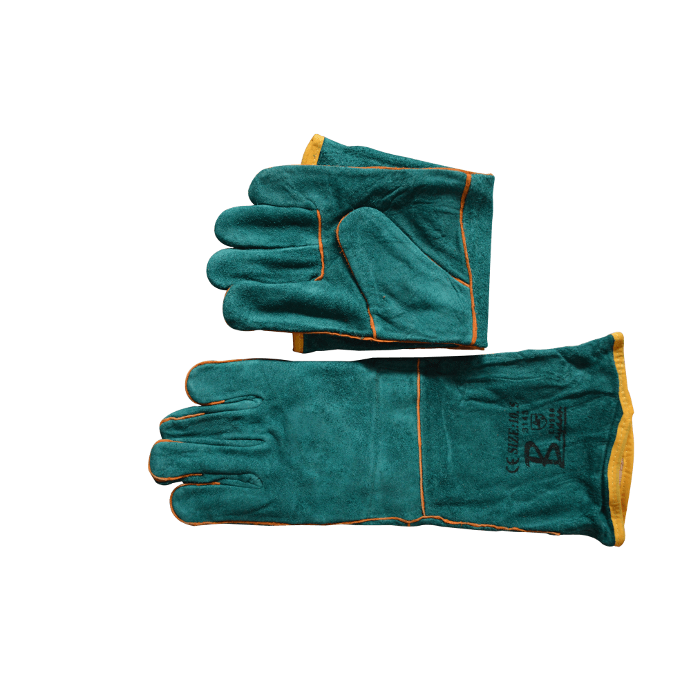 Gloves Green Double Lined 204mm
