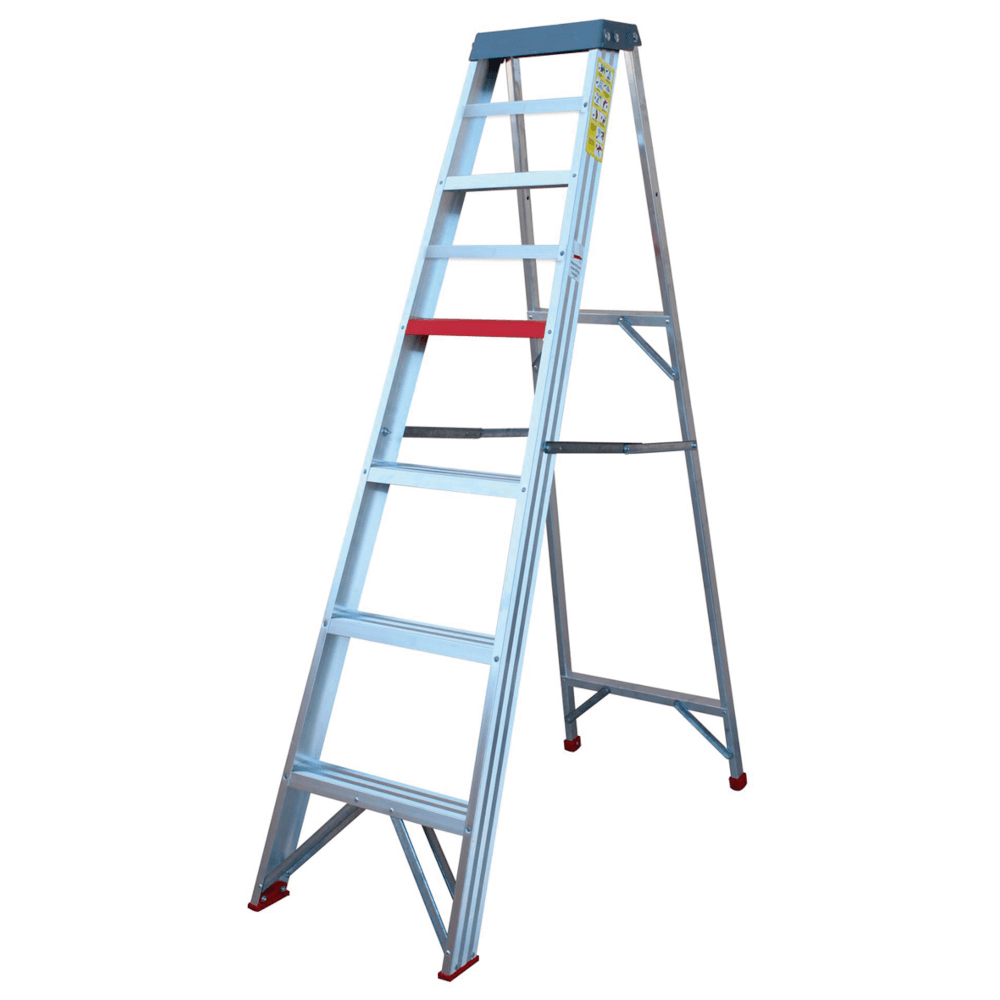 CLEANING LADDER GLAZING BLOCK 2.4M DOUBLE A ALUMINIUM WINDOW CLEANERS 8` 