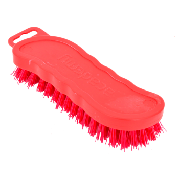 Scrub Brush S Shape Plastic Handle V/col