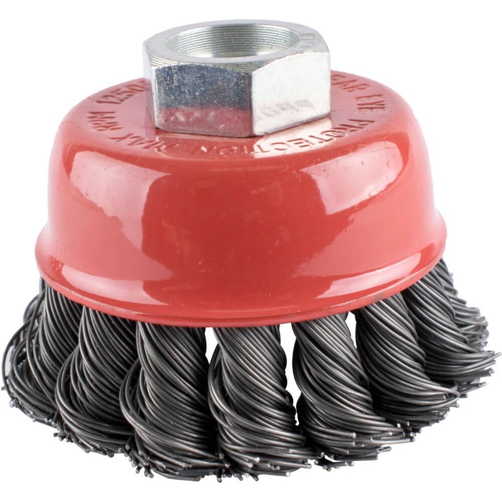 Wire Cup Brush Twisted 65mmxm14 for 115mm Angle Grinders, TORK CRAFT -  Cashbuild