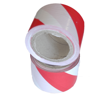 Red/white Barrier Tape 75mm Wide X 50mic X 100m Per Roll