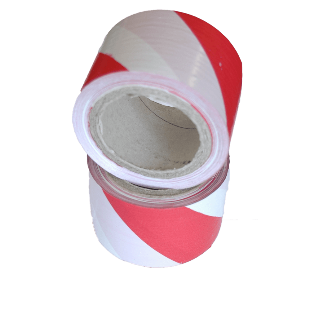 Red/white Barrier Tape 75mm Wide X 50mic X 100m Per Roll, Cashbuild