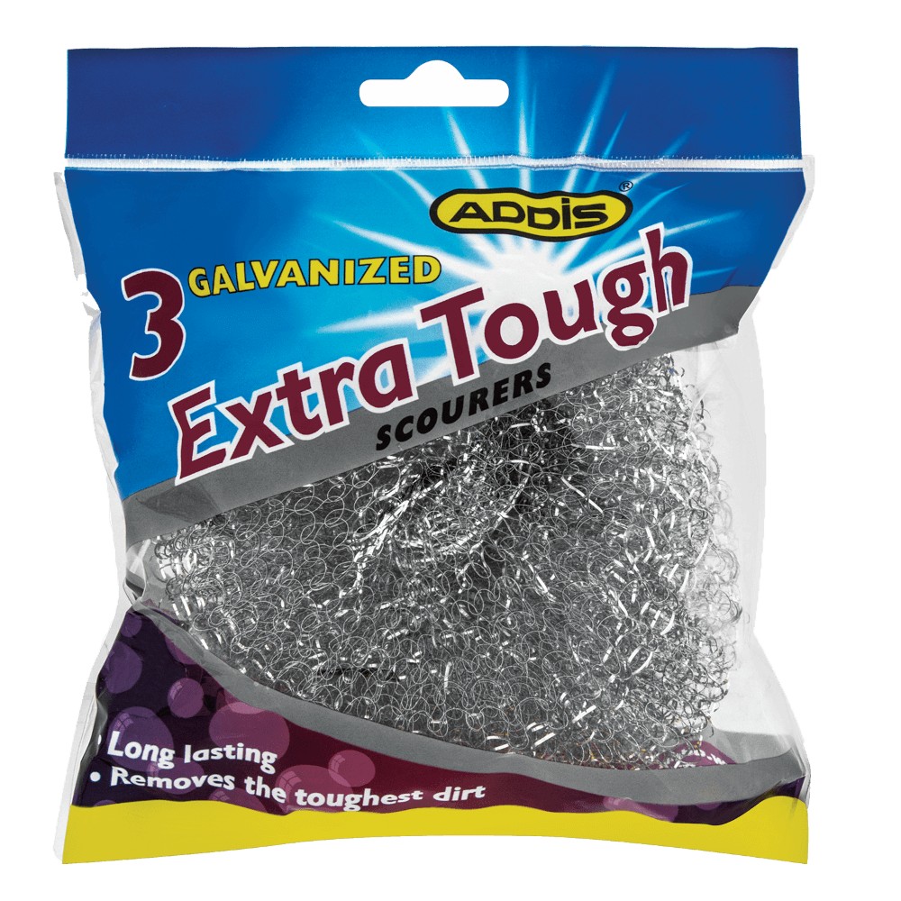 Addis Extra Tough Wire Scourer Pack Of 3 Units