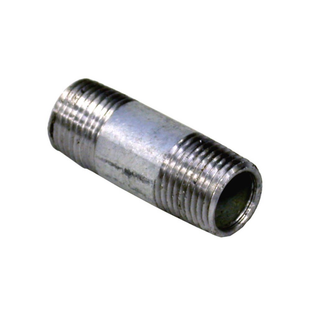 Galvanised Nipple 15mm X 2, SPLASHWORKS Cashbuild