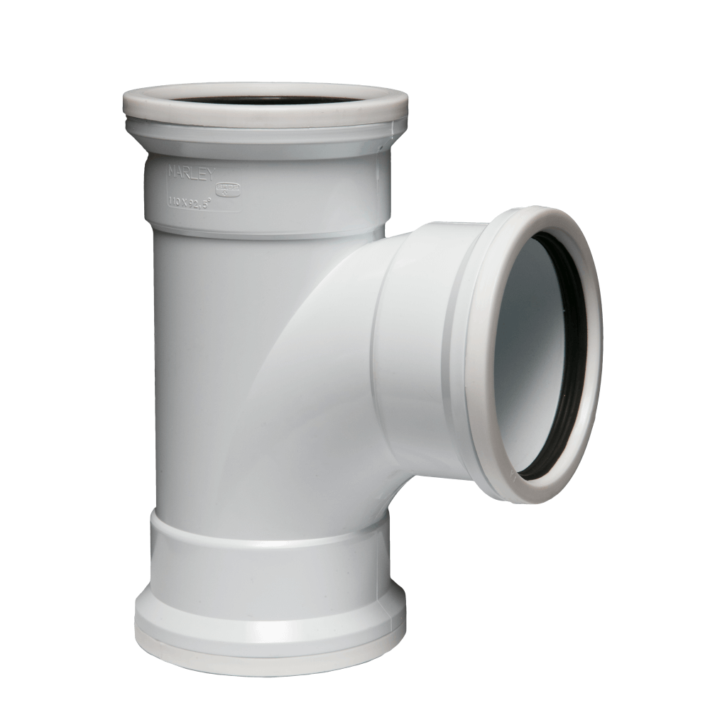 Soil & Vent Junction 110mm X 90deg Plain SABS, MARLEY Cashbuild