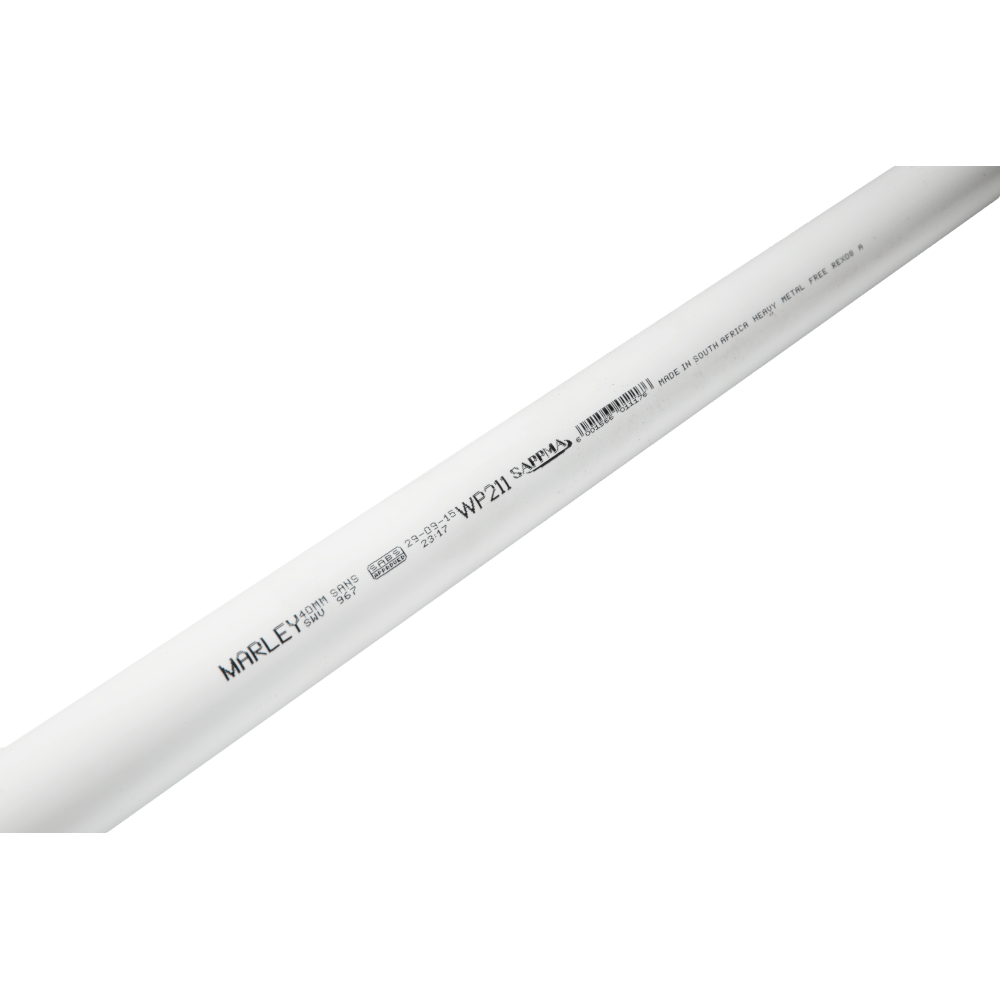 Soil & Vent Pipe 40mm X 2 M E Spec, MARLEY Cashbuild