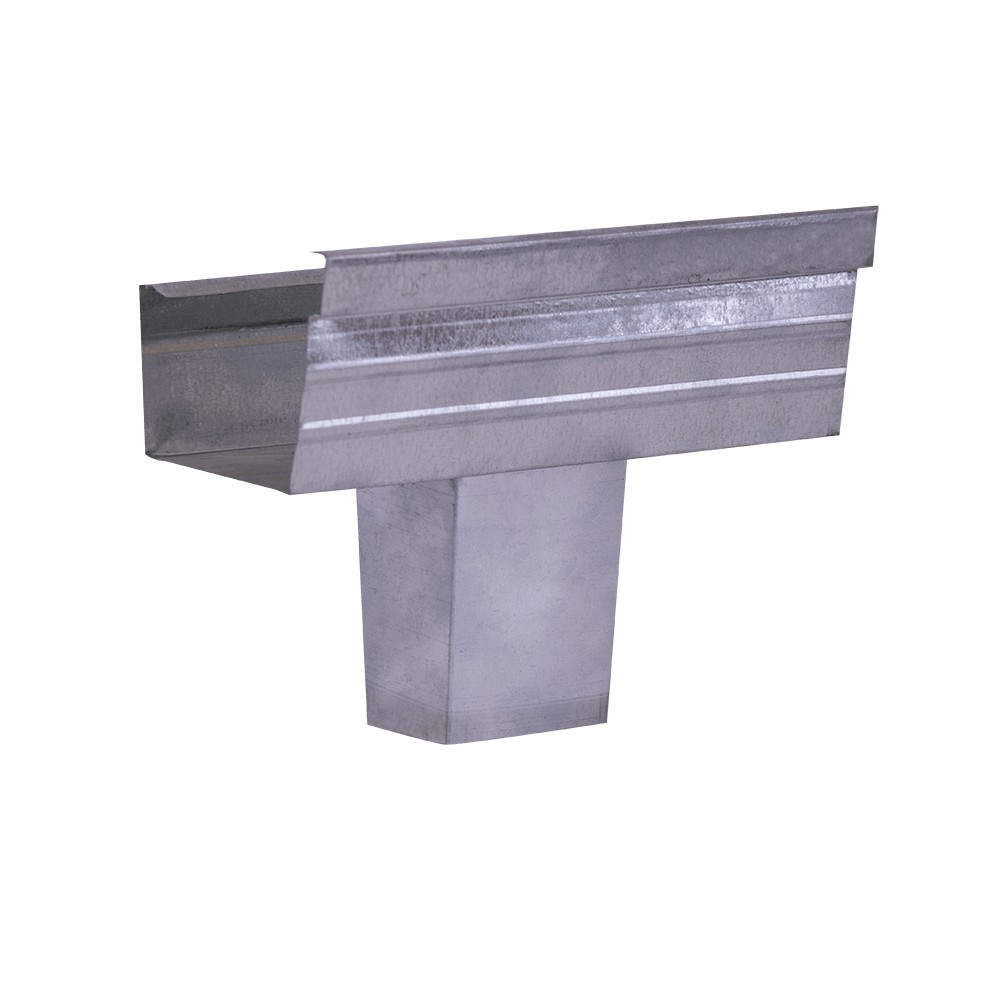 Gutter Square Stop End Square Outlet Galvanised