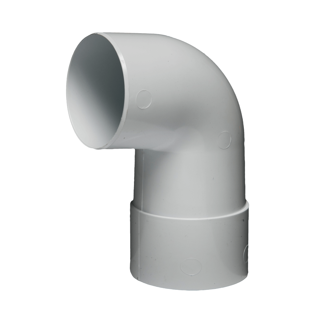 Gutter Downpipe Round Bend PVC, MACNIEL Cashbuild
