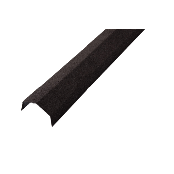 Steel Tile Angle Ridge Black