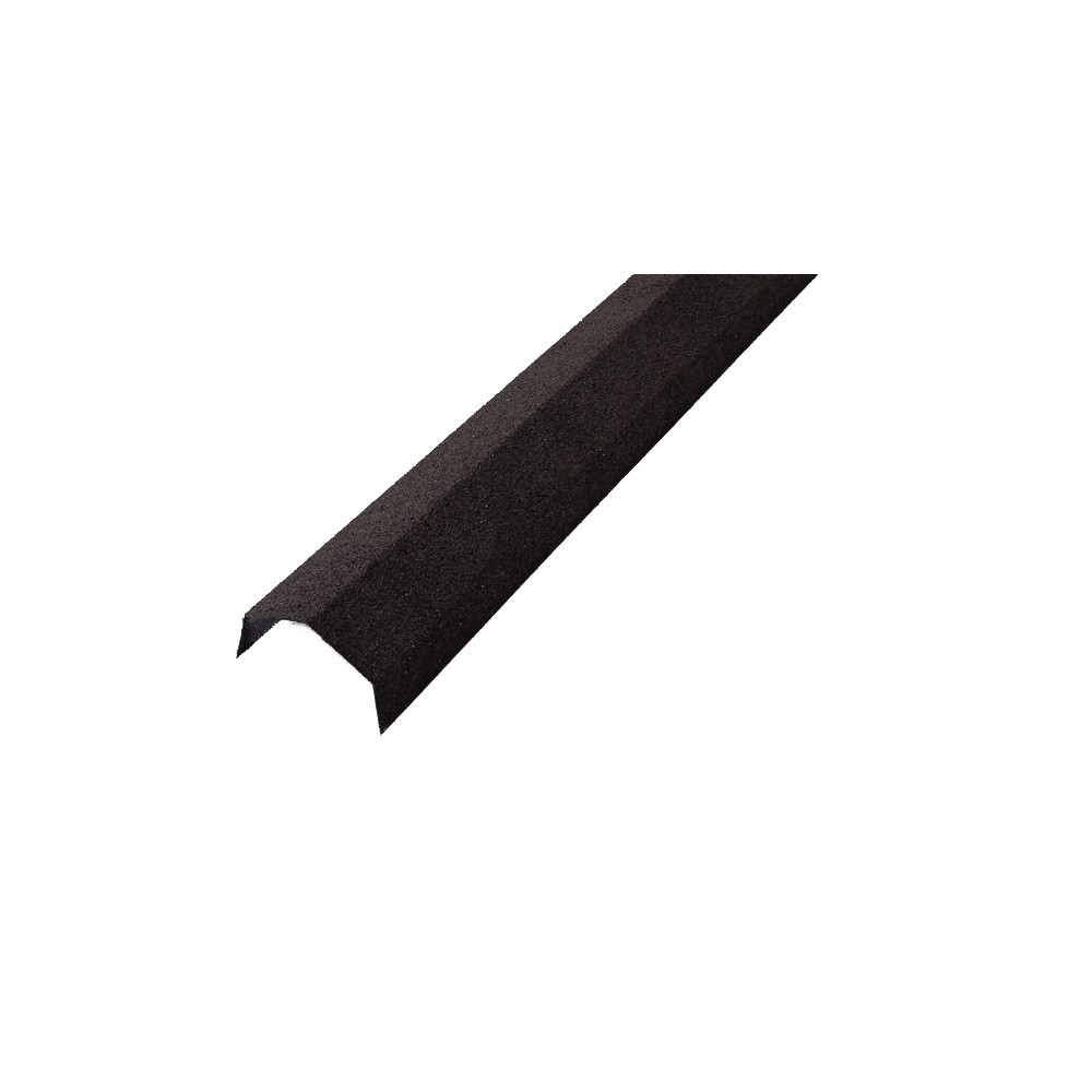 Steel Tile Angle Ridge Black