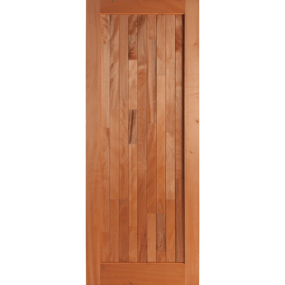 Wooden Door Mixed Timber Frame & Ledge Open Back