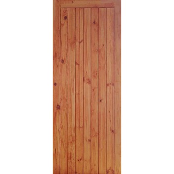 Door Pine O/b F&l Stained & Braced