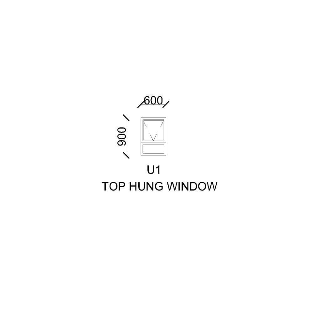 Window Frame Wood Eco Fp 600 X 900 Top Hung